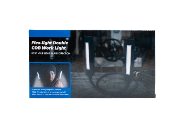 Flex-Light Double COB LED Work Light - Ultimate Versatility and Illumination - Bargain Stock Flex-Light Double COB LED Work Light - Ultimate Versatility and Illumination - Bargain Stock